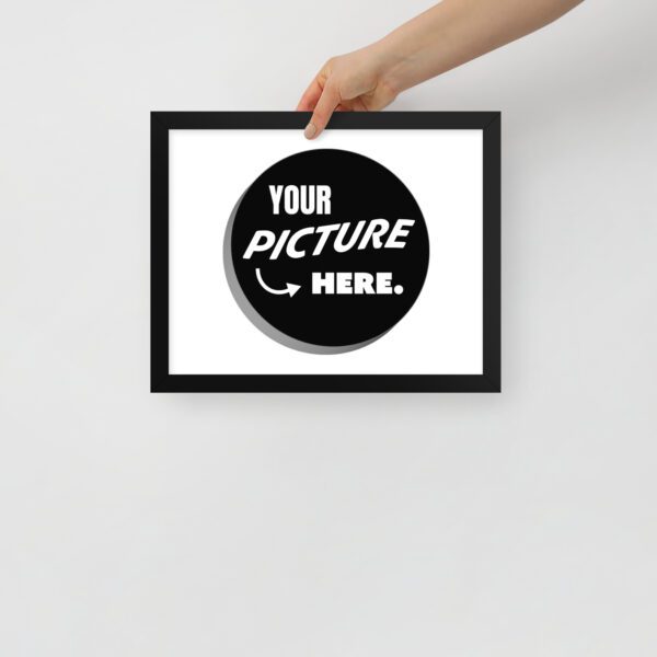 premium luster photo paper framed poster in black 11x14 front 6483b958c1518