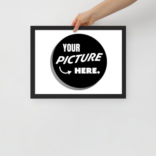 premium luster photo paper framed poster in black 12x16 front 6483b962e534d