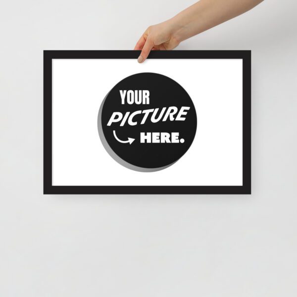 premium luster photo paper framed poster in black 12x18 front 6483b96d8b536