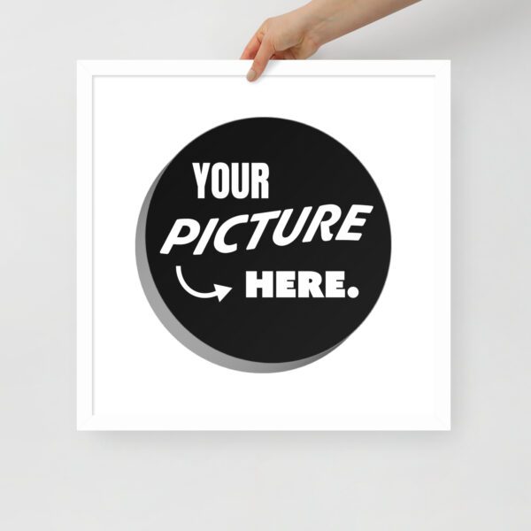 premium luster photo paper framed poster in white 18x18 front 6483bd93bbf4c